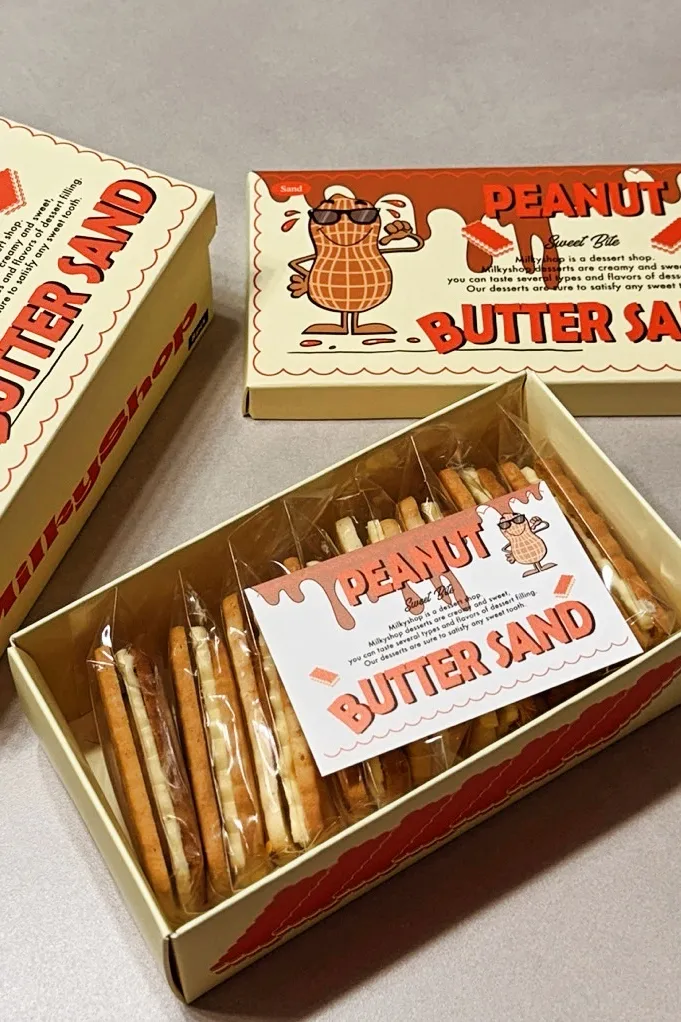 Milkyshop花生奶油夾心餅780元。業者提供