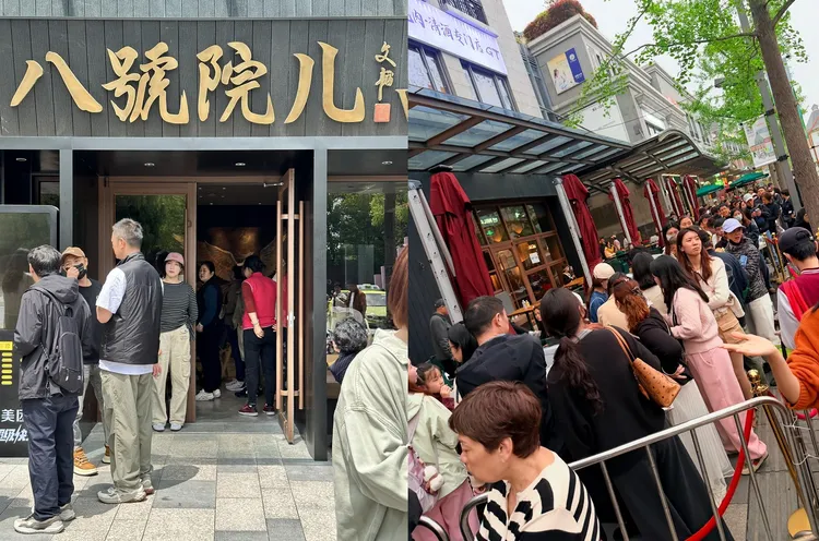 文章的麵館連日來大排長龍。翻攝小紅書