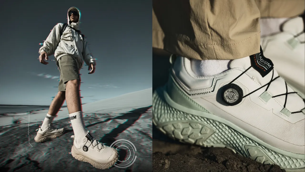 OFF_BOUND DISC WP+防水波浪鞋不僅穿脫便利，更擁有時髦外觀。品牌提供