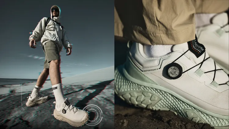 OFF_BOUND DISC WP+防水波浪鞋不僅穿脫便利，更擁有時髦外觀。品牌提供