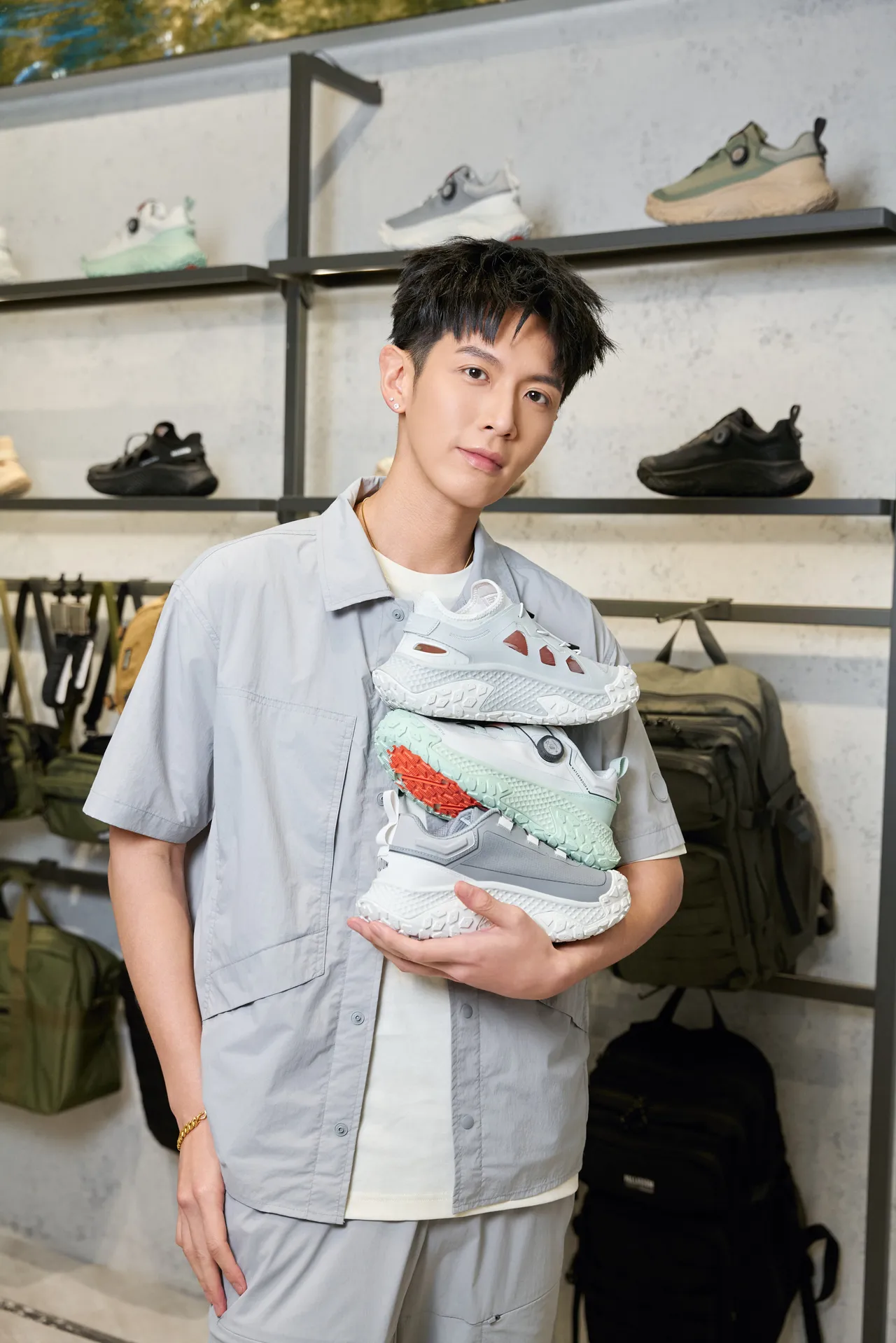 柯震東最愛鞋款搭載的DISC旋鈕，單手就能操作。品牌提供