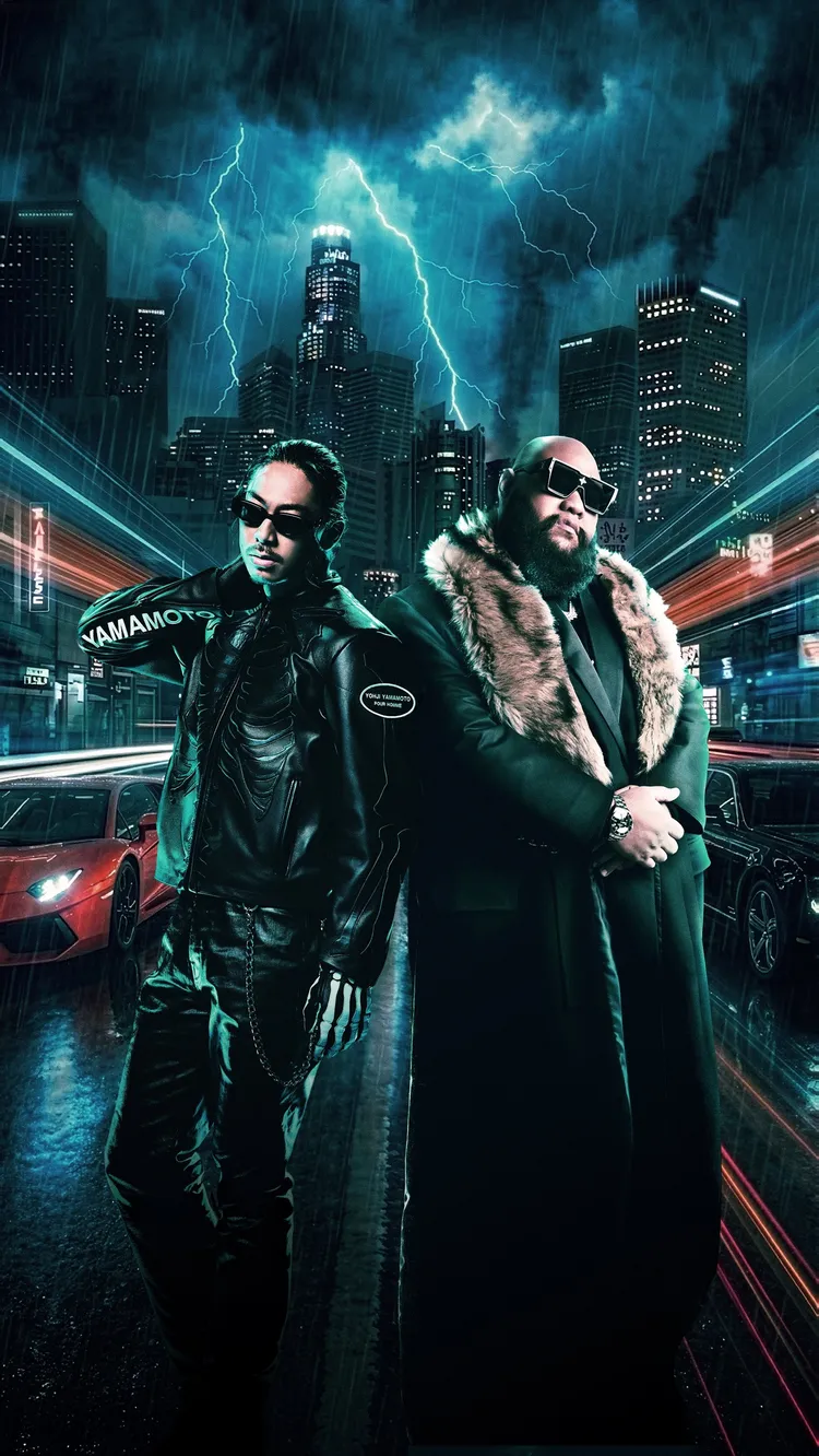 AKIRA（左）與F.HERO合作新歌《Thrill Drive》。愛貝克思提供