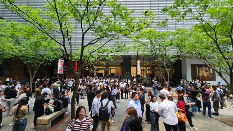 微風信義饗饗日前火警，疏散數百位民眾。資料照片