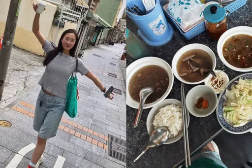 國際艾美獎女星台南現蹤！開心品嘗牛肉湯　曾之喬暖留言