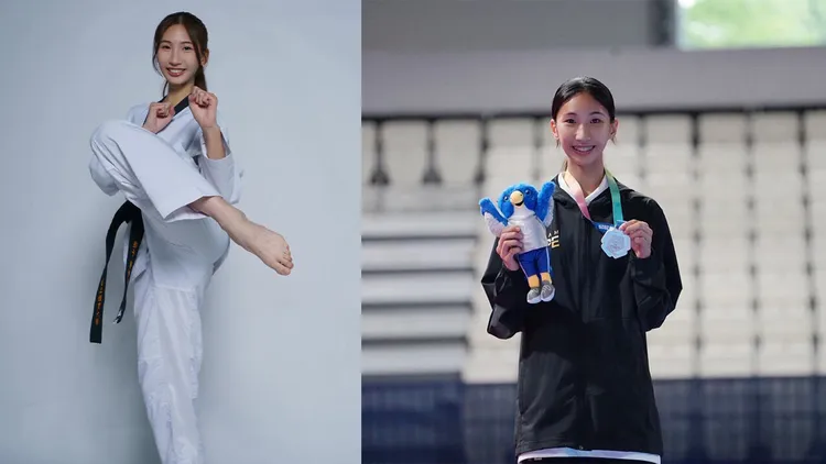 黃映瑄曾兩度拿下世大運銀牌。翻攝自國立體大跆拳道隊官方粉絲團