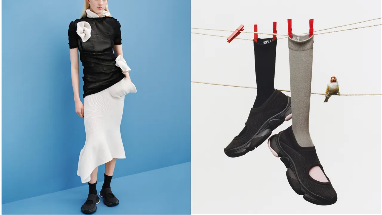 三宅一生與Camper推出首雙聯名運動鞋。品牌提供