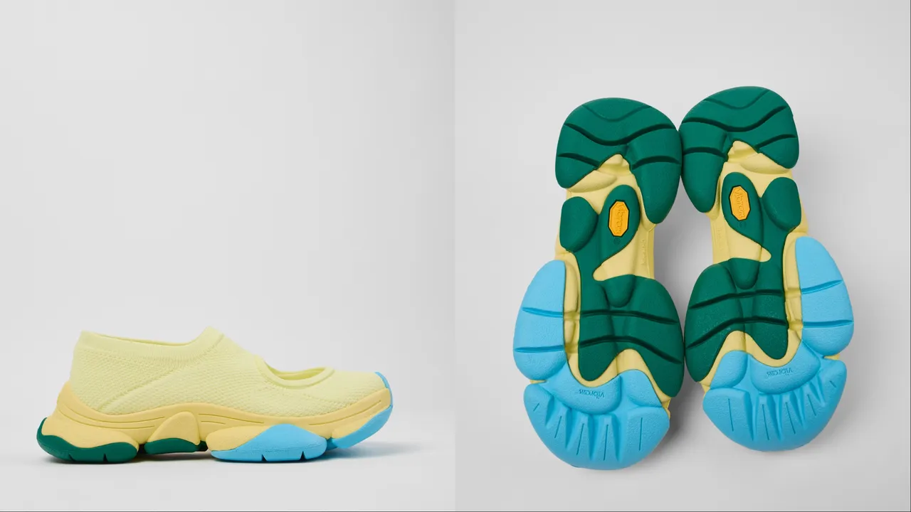 聯名運動鞋從色彩絢麗的雀鳥羽毛汲取靈感。品牌提供