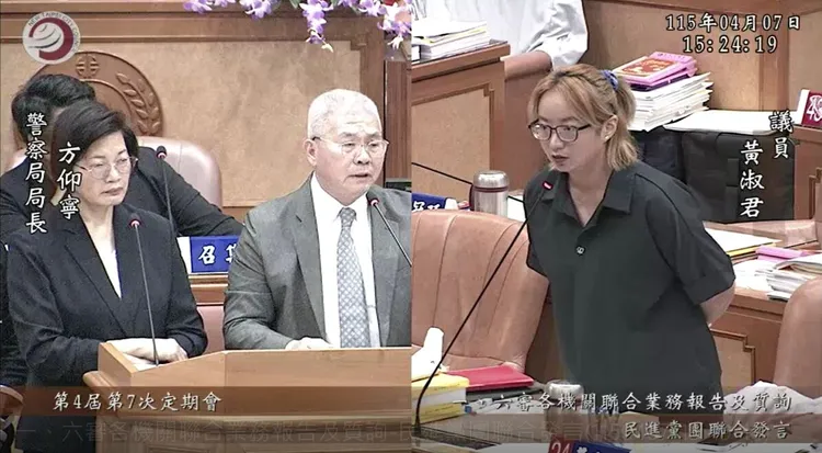 新北市議員黃淑君昨議會中質詢時揭露板橋區某語言治療師的狼行，共有8名孩童受害。服務處提供