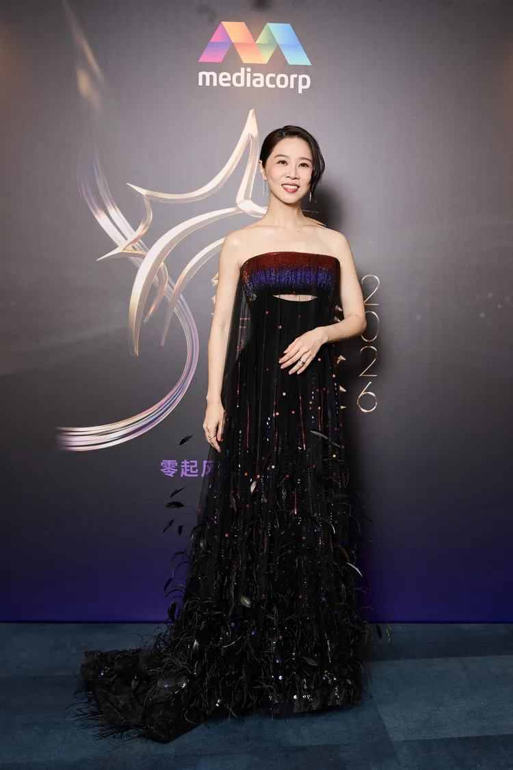 謝盈萱出席新加坡2026紅星大獎。Mediacorp 新傳媒提供