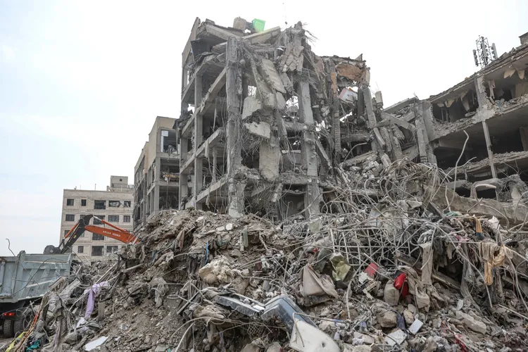 伊朗首都德黑蘭被炸毀的建築。路透社