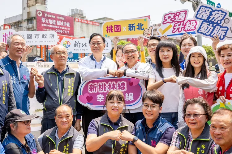 合併林口線+長庚線軌道運輸，張善政、侯友宜拍板「新桃林線」。桃園市府提供