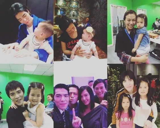 林熙蕾大女兒心心認蕭敬騰當乾爹，二女兒蜜蜜是Summer乾女兒。翻攝林熙蕾IG