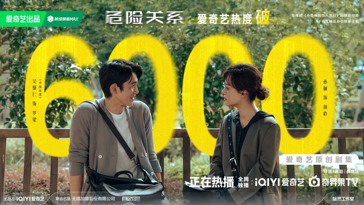 吳慷仁和孫儷主演的《危險關係》在愛奇藝熱度破6000。翻攝劇集危險關係微博