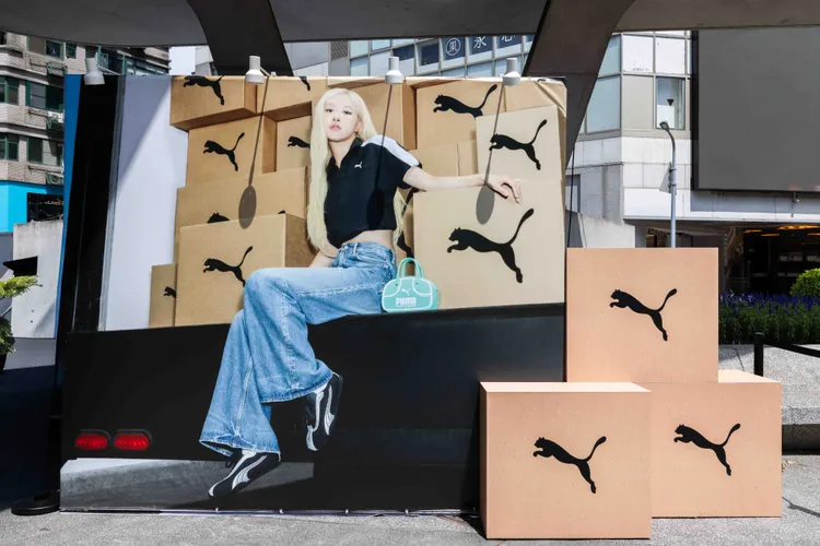 現場也有Rosé巨型打卡牆。品牌提供