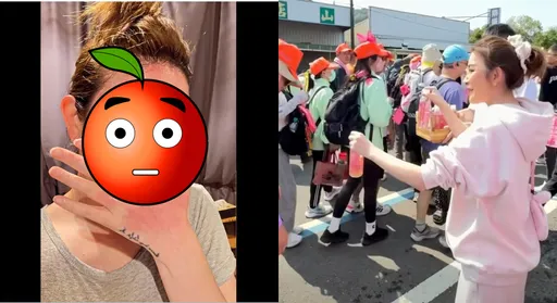 許維恩現身白沙屯進香曬慘了　站5小時整張臉紅腫