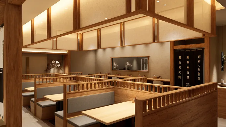 新竹巨城店3D店內客席區。業者提供