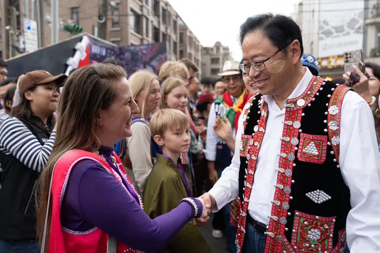 龍岡米干節登場，各國使節共襄盛舉。秘書處提供