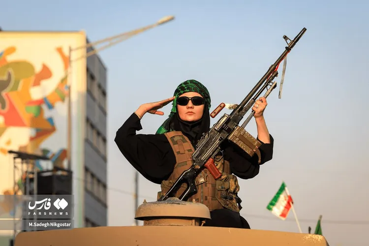 伊朗美少女戰士稱已做好為國犧牲的準備。翻攝X@FarsNewsAgency