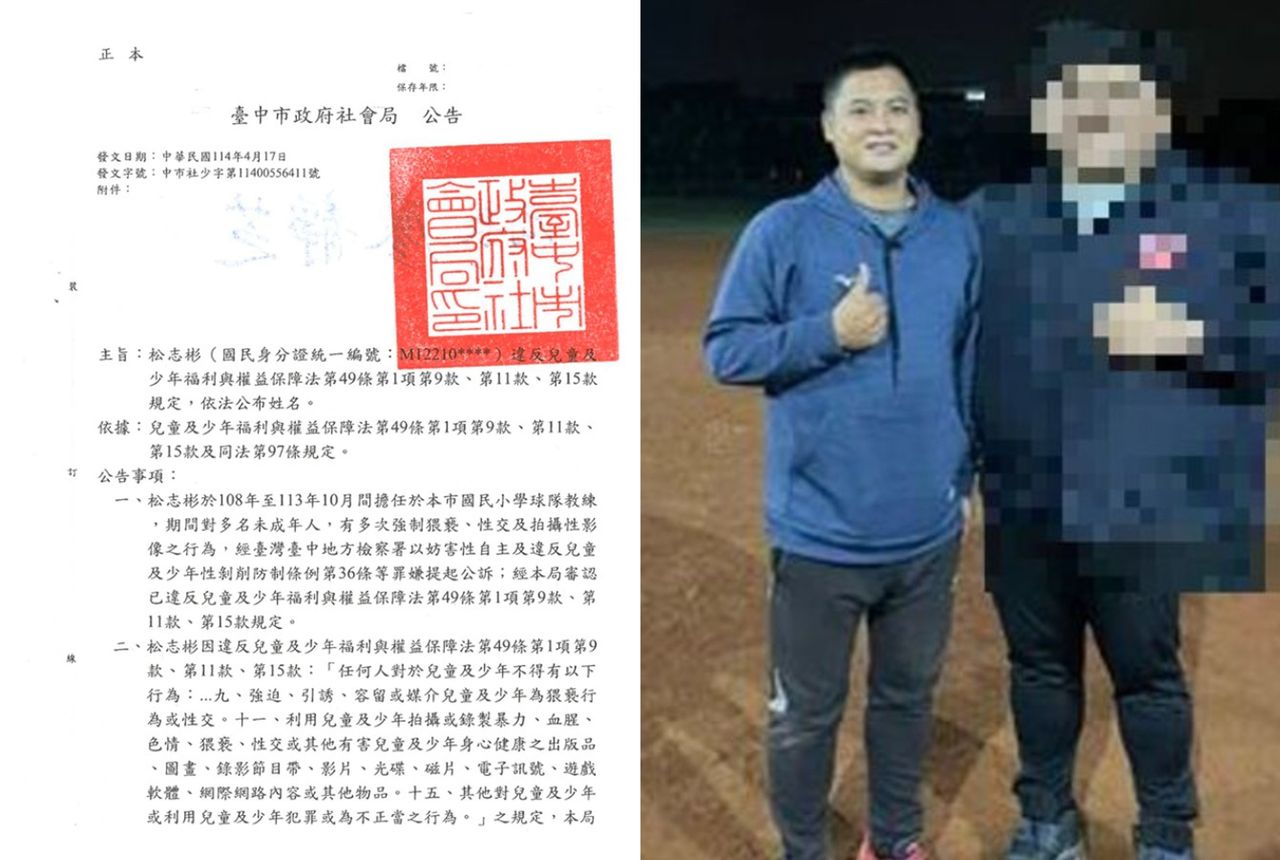 棒球教練性侵82名學童「不就範就不能打球」 議員怒:官員不用負責嗎