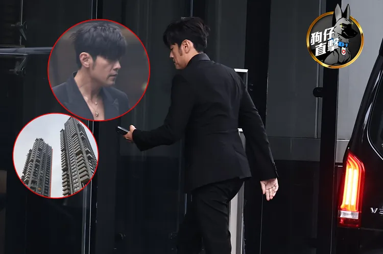 周杰倫走進「One Park Taipei元利信義聯勤」。特勤中心攝