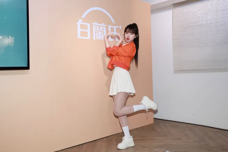 李多慧今天出席保健營養品代言記者會。彭欣偉攝