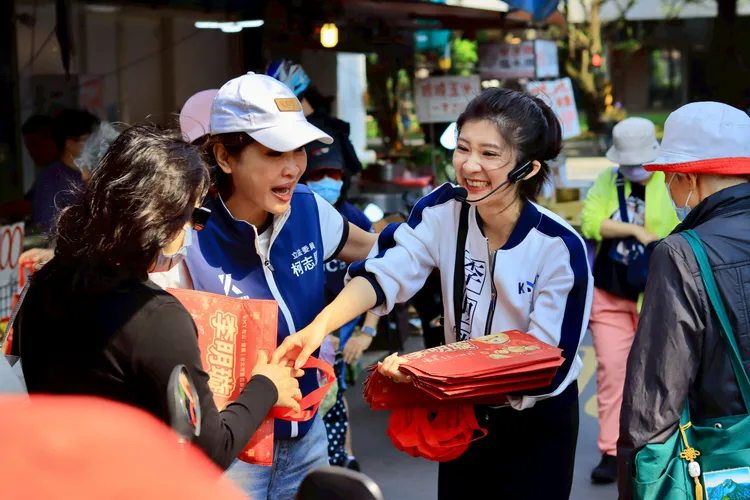 李明璇在國民黨台北市松山、信義區議員初選中以最高民調勝出，順利取得提名資格。李明璇提供