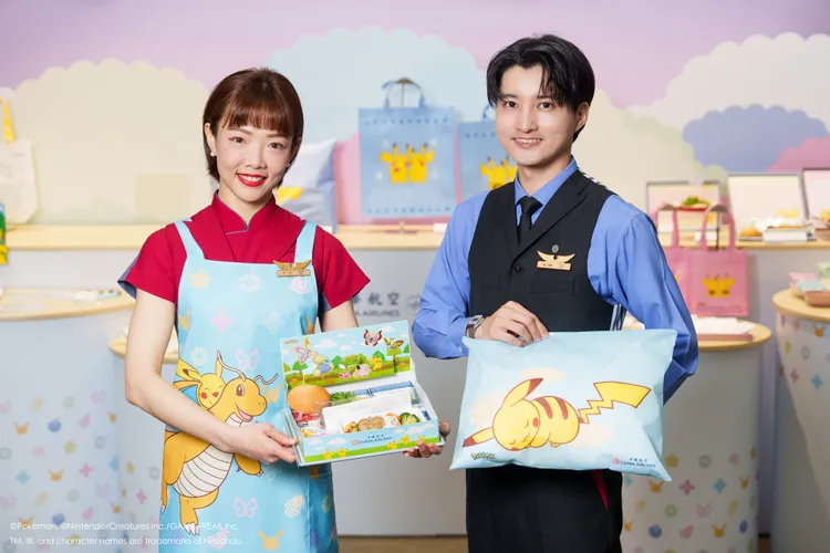 小小旅客打造專屬飛行體驗也有新款寶可夢主題禮物。華航提供