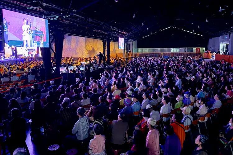 八卦寮文教基金會舉辦紀念音樂會。翻攝畫面