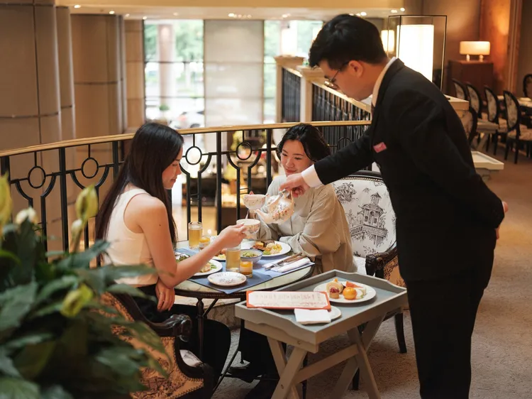 茶苑每週四至週日限定，提供逾30道綠色美饌吃到飽。台北君悅酒店提供