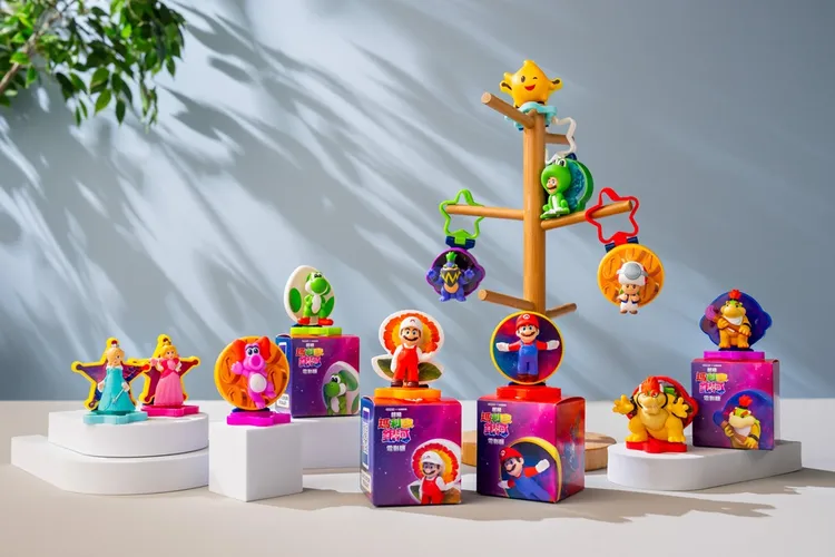 期間推出12款超級瑪利歐角色公仔可收藏。麥當勞提供