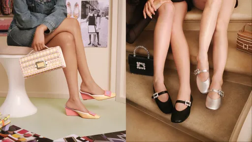 ROGER VIVIER新品太美　經典方扣、花鑽鞋踩出繽紛春日氣息