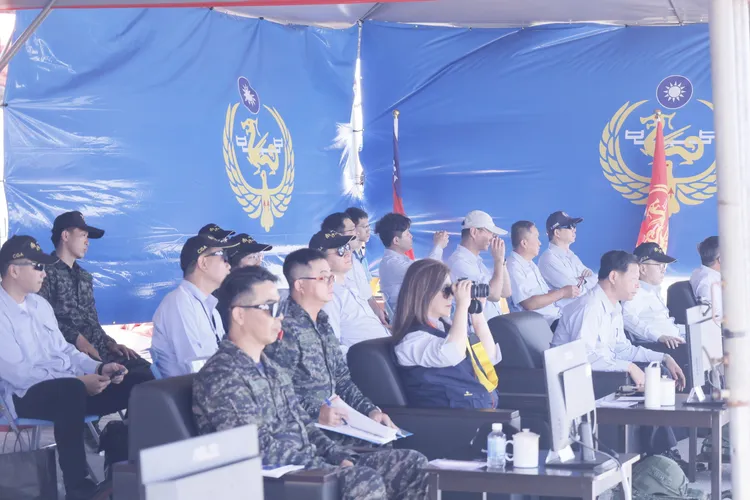 管碧玲親赴主持演練。翻攝畫面