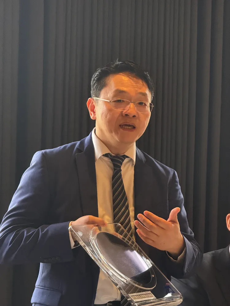 耀穎光電總經理郭晉辰。呂承哲攝