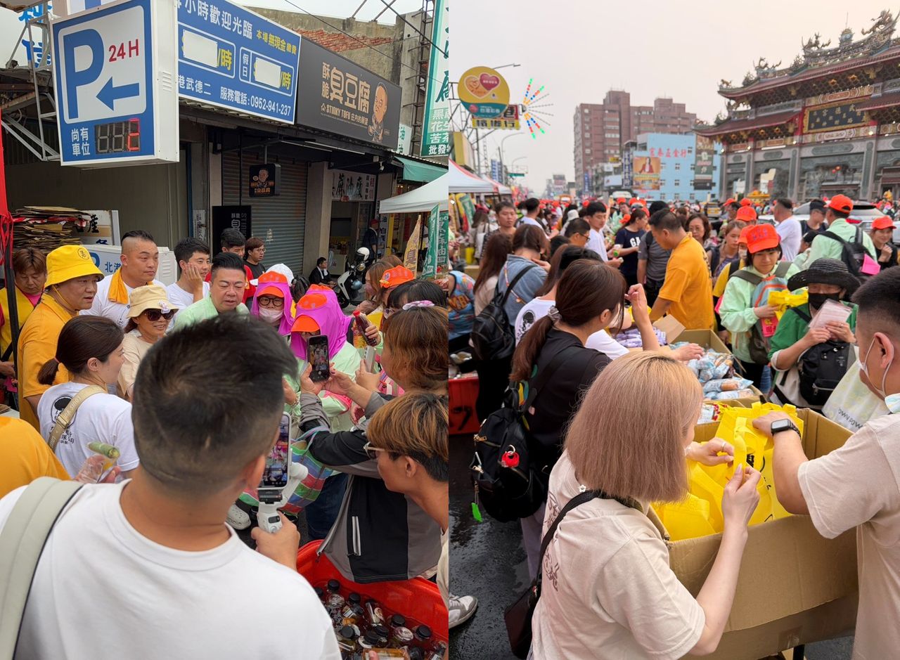 白沙屯媽北港進香!台南「這群人」來加油打氣 萬份物資應援香燈腳