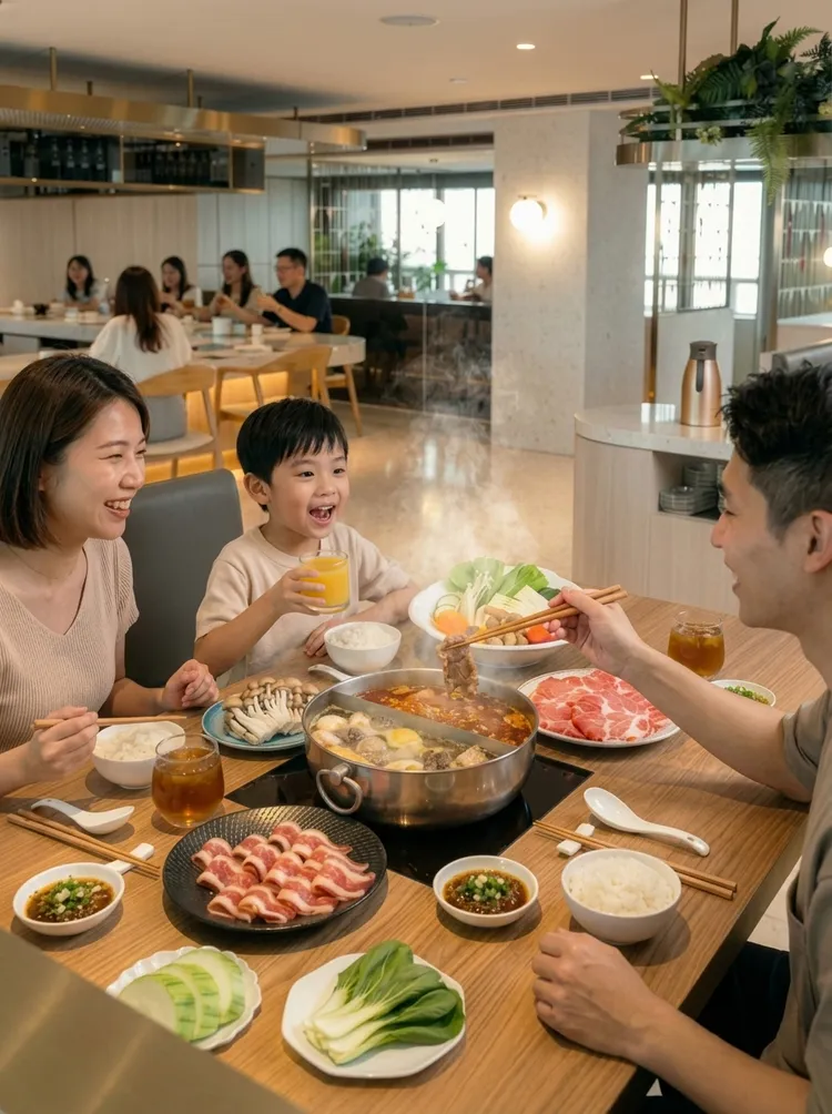 館內「Smile One」涮涮鍋推出4月整月的「囡仔免錢」活動優惠。高雄福華提供