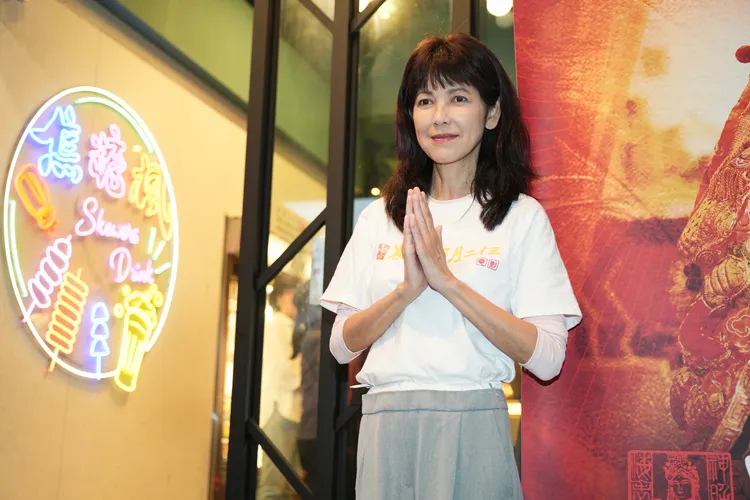 陳明真在片中化身「人間媽祖」。彭欣偉攝