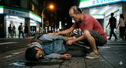 醉男路倒遭洗劫　新北警追緝涉案禿頭男