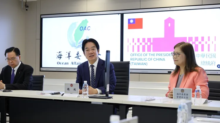 賴清德視導海巡署。翻攝畫面