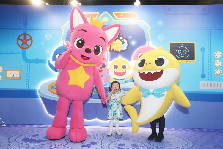 湘荷妹妹大跳鯊魚舞。富邦兒少內容有限合夥、 綠雷德創新股份有限公司提供