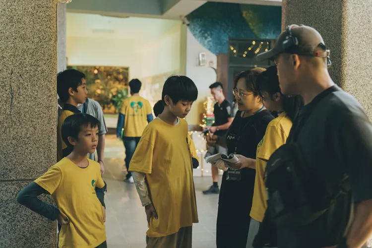 洪君昊曝童星拍攝趣事。