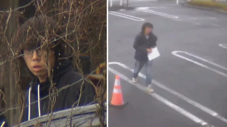 繼父安達優季被拍到拿著尋人啟事。翻攝自X