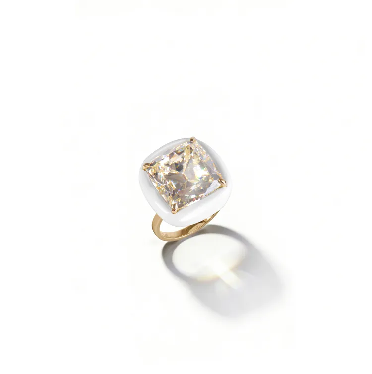 CINDY CHAO White Label Collection高級珠寶系列建築戒指。品牌提供