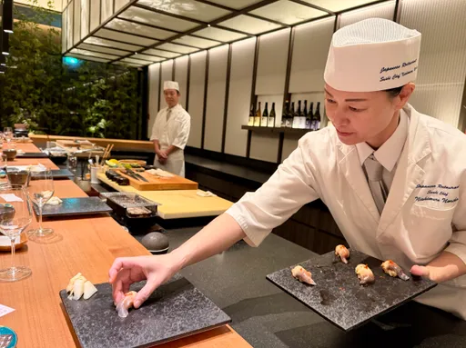 「京都小姐」來台變首位女料理長！壽司套餐竟有現刷日式抹茶