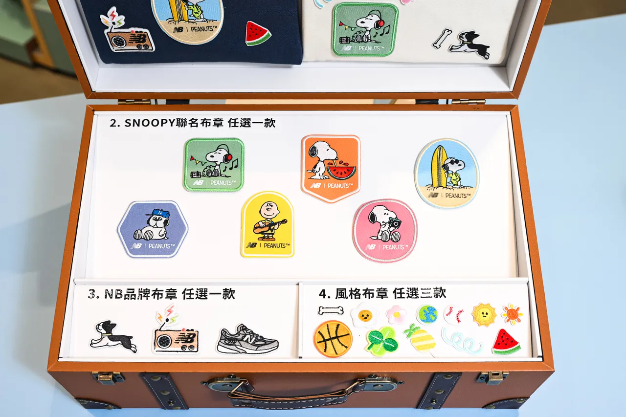 New Balance攜手全球經典漫畫《SNOOPY》推出查理布朗與糊塗塌客等角色限定布章。品牌提供