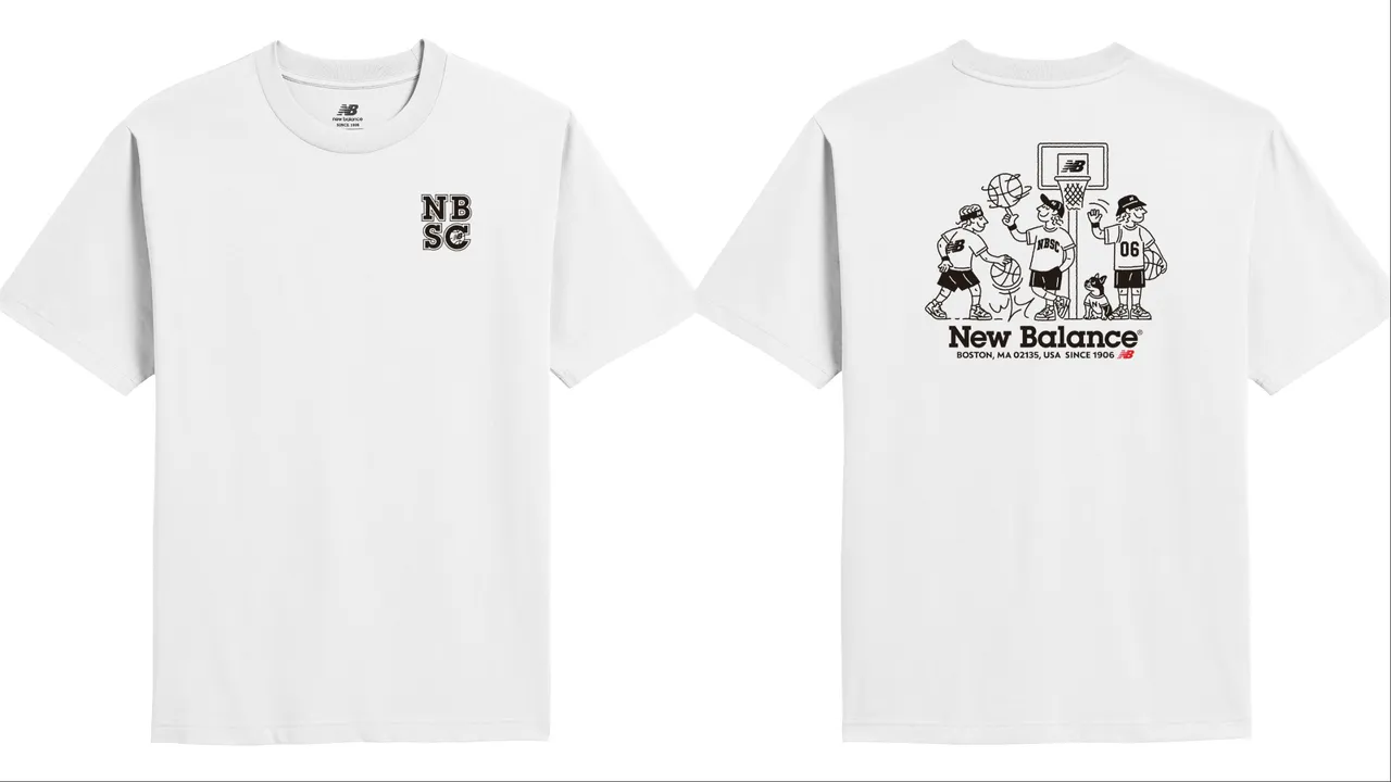 New Balance NB BOY白色上衣，1480元。品牌提供