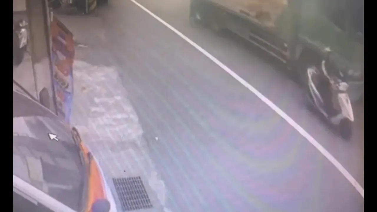 桃園大貨車擦撞同向機車　30歲騎士當場爆頭亡