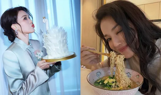 舒淇50歲生日美成這樣！透視裝辣翻　吃長壽麵慶生