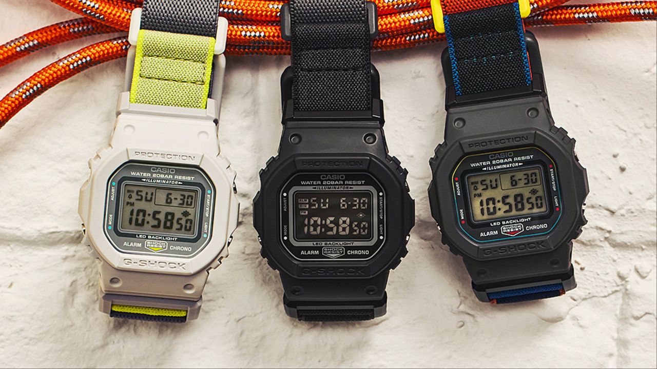 G-SHOCK經典方錶升級!磁扣錶帶單手秒戴 運動感配色也好潮