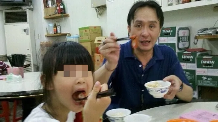 蔡政良和女兒。家屬提供