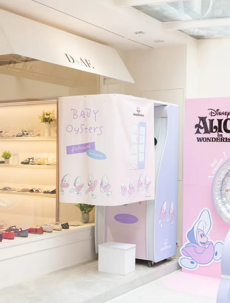 台北中山南西二店還推出牡蠣寶寶拍貼機。品牌提供